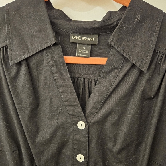 Lane Bryant Cotton Stretch Summer Midi Dress with Flair Bottom - Size 16 - Picture 2 of 10